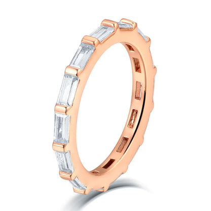 Bague MuShan en argent sterling 925 avec zircon 5A taille coussin, bague de promesse pour femme, plaquée or rose 18K, bijou raffiné