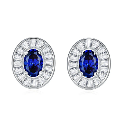 MuShan Jewelry 925 Sterling Silver Stud Earrings Dangle HCD Diamonds Minimalist Best Friend Gift Women Earring Fine Jewelry
