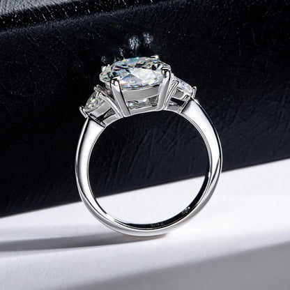 MUHAN Luxury Jewelry  925 Sterling Silver Ring Wedding Band  Women GRA Certificate Moissanite Diamond Rings D Color Fine Jewelry