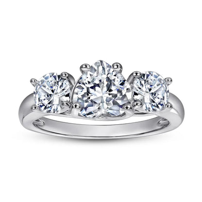 MuShan Jewelry 925 Sterling Silver Rings Bands Engagement Ring 5A Cubic Zirconia Valentine Premium Anniversary  Women Gift