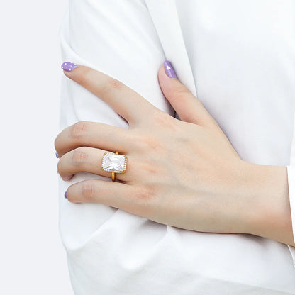 MuShan Jewelry 925 Sterling Silver Rings Bands Rings Bands Ring 7A Cubic Zirconia Valentine Timeless Anniversary  Women Gift