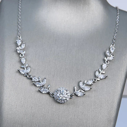 Collar de plata de ley 925 marca MuShan, cadena, moissanita VVS, estilo bohemio festivo para prometida, chapado en oro auténtico de 18 quilates, patente MST