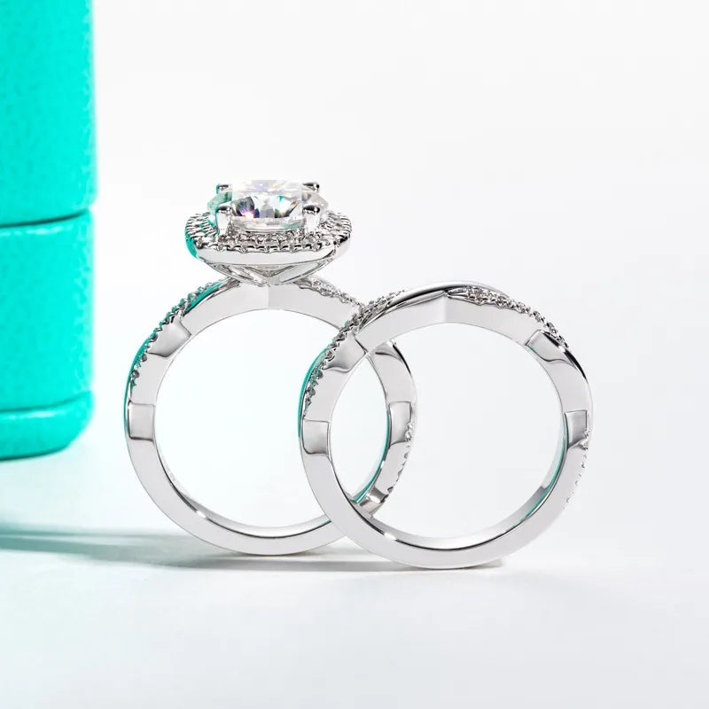 MUSHAN Luxury Jewelry 925 Sterling Silver Ring Band Women GRA Certificated Moissanite Diamond Emerald D Color Rings Fine Jewelry