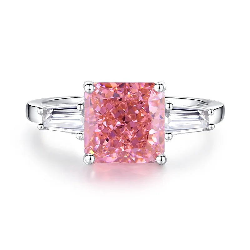 MuShan Brand Jewelry 925 Sterling Silver Ring Cubic Zirconia 5A Grade Oval Romantic Women Real Gold Plated Fine Jewelry Rings