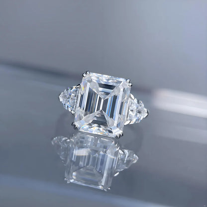 Bague MuShan Luxury Jewelry en argent sterling 925 avec moissanite VVS pour rendez-vous galant, plaquée or 18 carats, bijou breveté MST