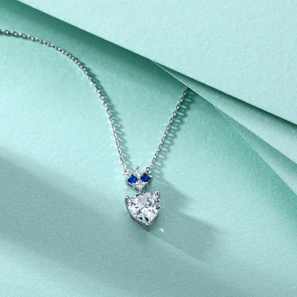 146	MuShan Designer Jewelry 925 Sterling Silver Necklace Zircon 5A Halo Engagement for Her Rhodium Plated Premium Jewelry Pendan