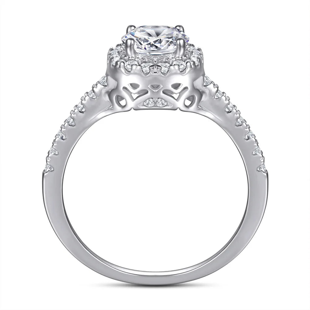 MuShan Designer Jewelry 925 Sterling Silver Ring Cubic Zirconia 7A Grade Emerald Casual Women 18K Gold Plated Fine Jewelry Rings