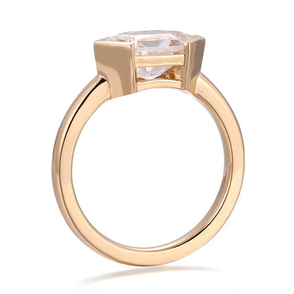 MUSHAN Bespoke Jewelry 10k 14k 18k Gold Platinum Rings Women Luxury 2ct D Color VVS Moissanite Diamond Wedding Ring Band Jewelry